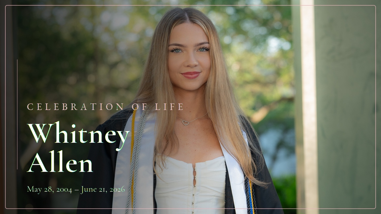 Whitney Allen: A Celebration of Life — thumbnail